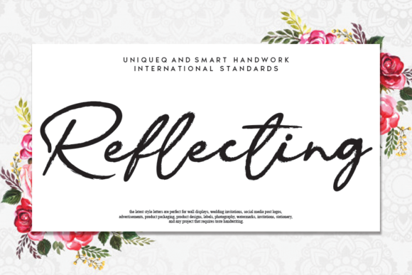 Reflecting Font