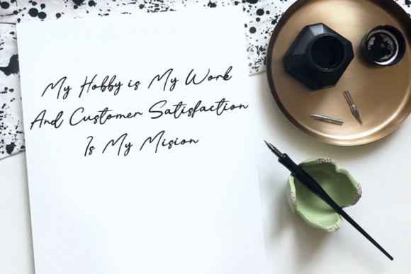 Reflecting Font Poster 2