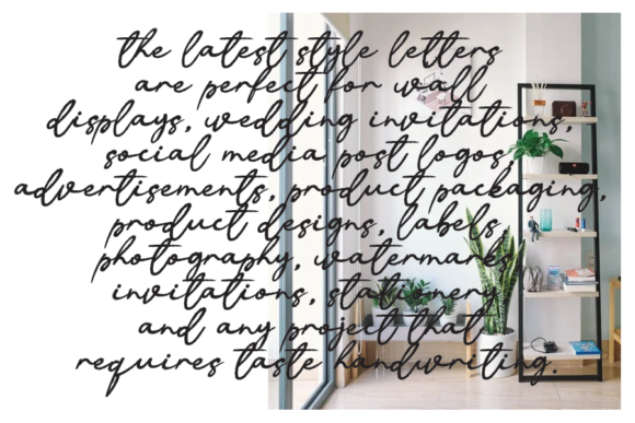Reflecting Font Poster 3
