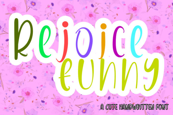 Rejoice Funny Font Poster 1