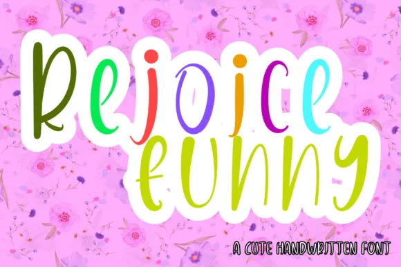 Rejoice Funny Font Rejoice Funny Font Poster 1