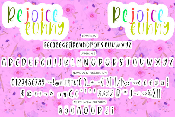 Rejoice Funny Font Poster 7