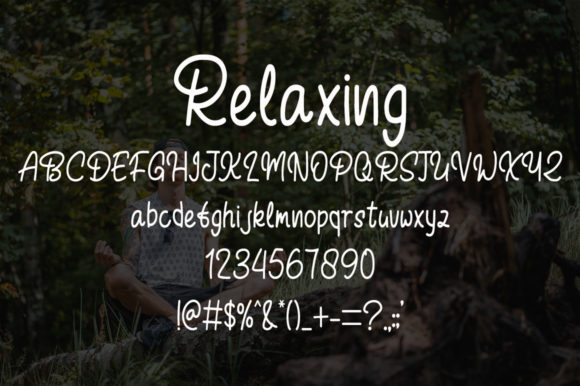 Relaxing Font Poster 5
