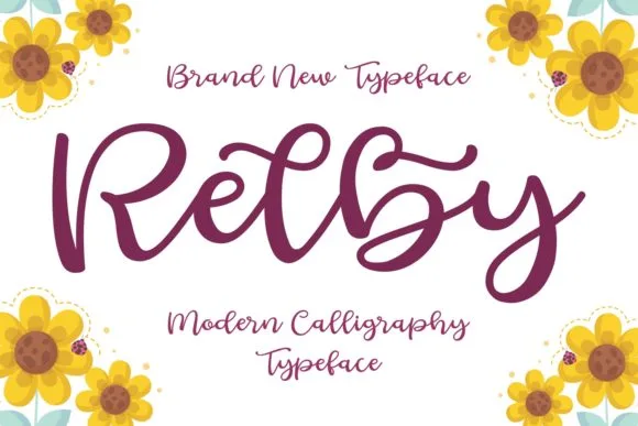 Relby Font Relby Font Poster 1