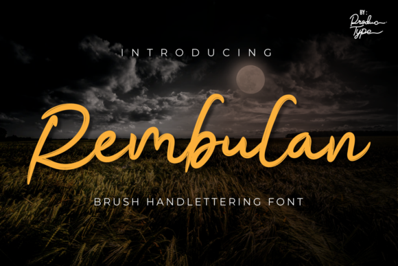 Rembulan Font Poster 1