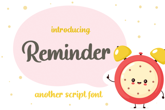 Reminder Font Poster 1