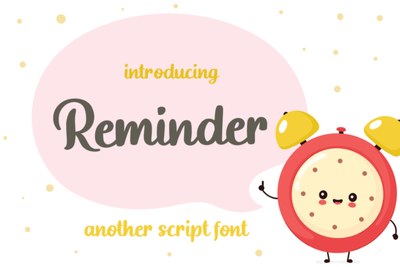 Reminder Font Reminder Font Poster 1