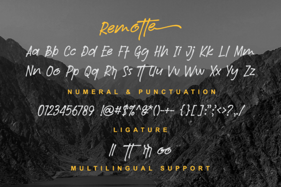 Remotte Font Poster 2