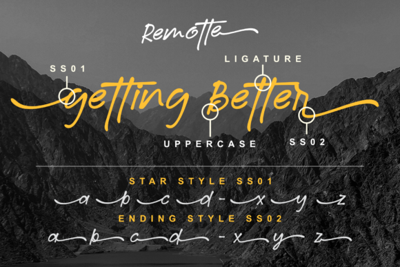 Remotte Font Poster 3