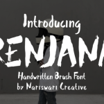 Renjana Font Poster 1