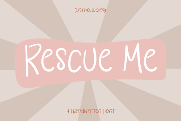 Rescue Me Font Poster 1