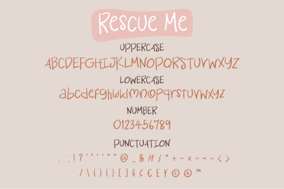 Rescue Me Font Poster 3