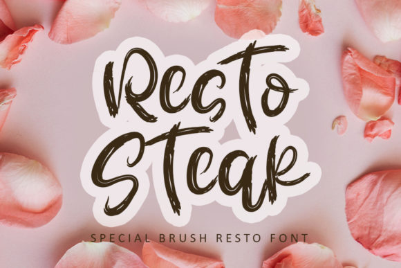 Resto Steak Font Poster 1