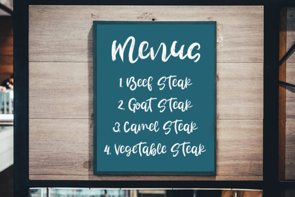 Resto Steak Font Poster 3
