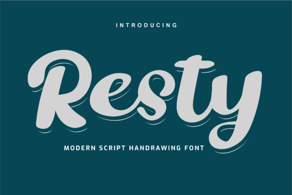 Resty Font Poster 1
