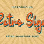 Retro Sign Font Poster 1