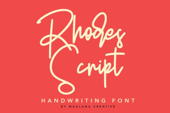 Rhodes Script Font Poster 1
