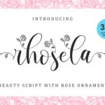 Rhosela Font Poster 1