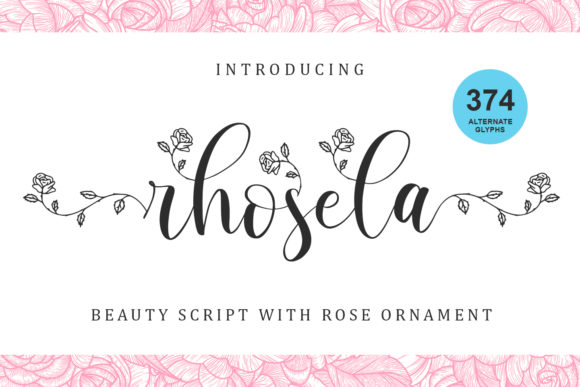 Rhosela Font Poster 1