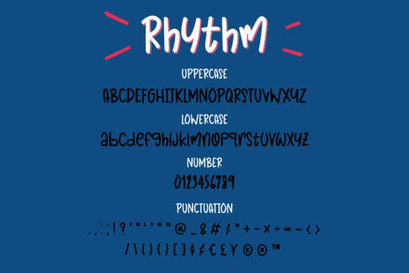 Rhythm Font Poster 3