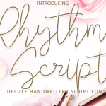 Rhythm Script Font Poster 1