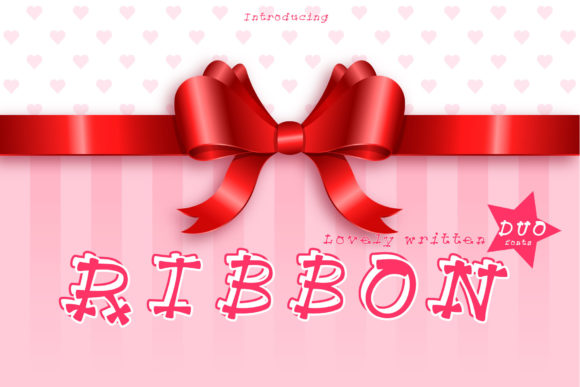 Ribbon Font Poster 1