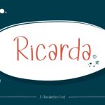 Ricarda Font Poster 1