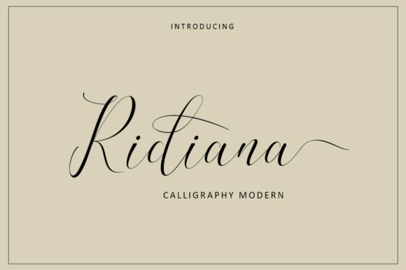 Ridiana Font Poster 1