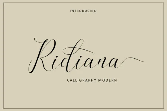 Ridiana Font Ridiana Font Poster 1