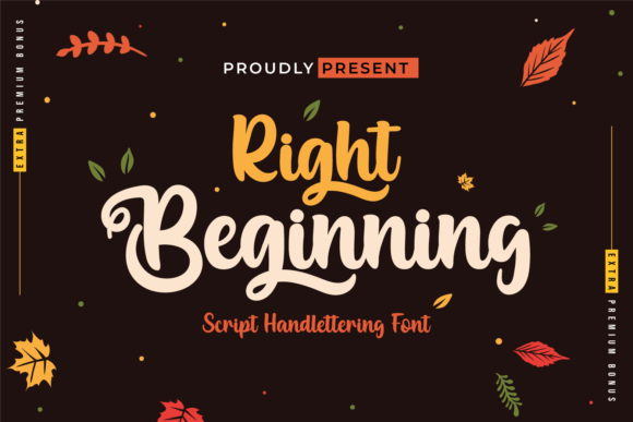 Right Beginning Font Poster 1