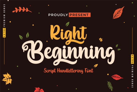 Right Beginning Font