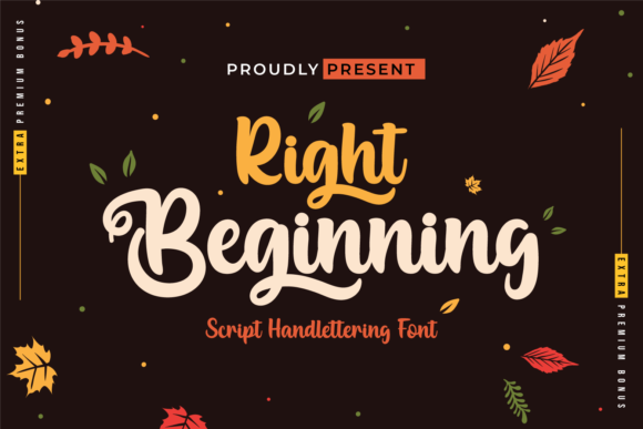 Right Beginning Font Right Beginning Font Poster 1