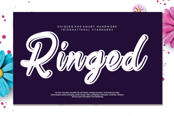 Ringed Font Poster 1