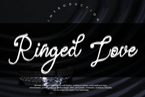 Ringed Love Font Poster 1