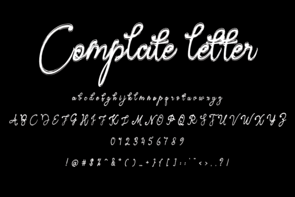 Ringed Love Font Poster 4