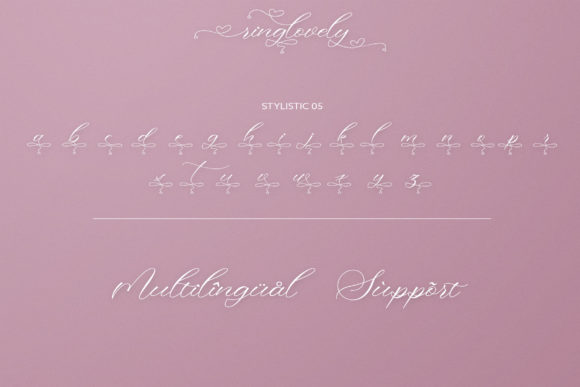 Ringlovely Font Poster 12