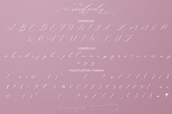 Ringlovely Font Poster 9