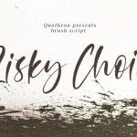 Risky Choice Font Poster 1