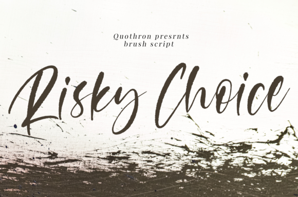 Risky Choice Font