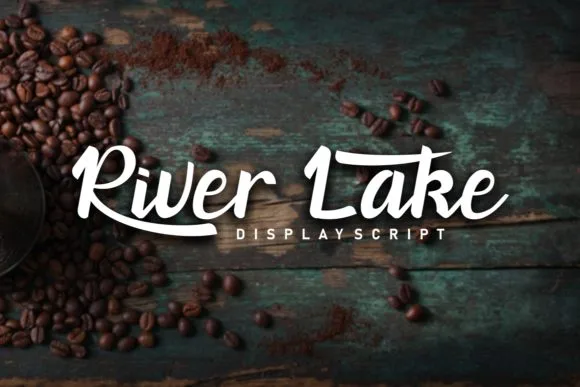 River Lake Font River Lake Font Poster 1