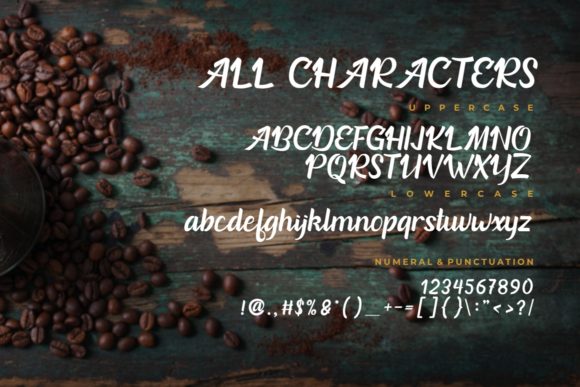 River Lake Font Poster 9