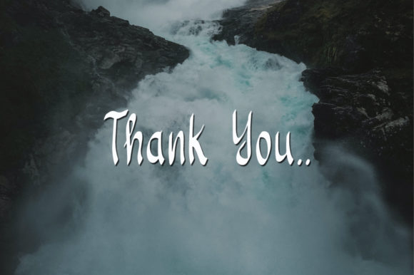 River Water Font Poster 5