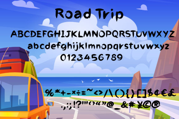 Road Trip Font Poster 2