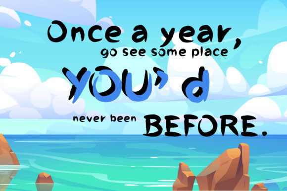 Road Trip Font Poster 4