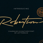 Robertson Font Poster 1