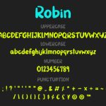 Robin Font Poster 3