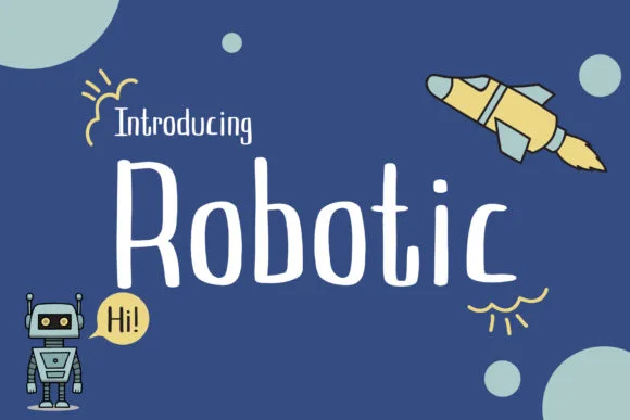 Robotic Font Robotic Font Poster 1