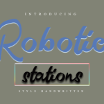Robotic Stations Font Poster 1