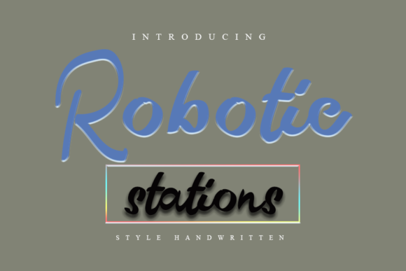 Robotic Stations Font Poster 1