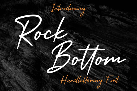 Rock Bottom Font Poster 1